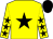Yellow, black star, yellow sleeves, black stars and cap (Mr M J Hyson)