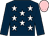 Dark blue, white stars, dark blue sleeves, pink cap (De Boys Syndicate)