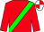 Red, green sash, red & white qtd cap (W Deacon)