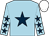 Light blue, dark blue star, dark blue stars on sleeves, white cap (Beal Boru Syndicate)