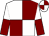 Maroon & white quartered, halved sleeves, quartered cap (Damian C Nolan)