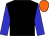 Black, blue sleeves, orange cap (Bredon Hill Racing Club)