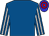 Royal blue, silver striped sleeves, blue and red hooped cap (Hon Mrs Corbett, C Wright, Mrs B W Hil)