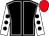 Black, white seams, white sleeves, black spots, red cap (Amplitudo Partnership)