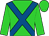 Lime green, royal blue cross belts (Miss A Gibson-fleming & Mrs R Philipps)