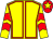 Yellow, red seams, chevrons on sleeves, red cap, yellow star (James The Elder Partnership)