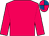 Cerise, cerise and royal blue quartered cap (Brians Buddies)