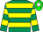 Emerald green & yellow hoops, green cap & white star (John P McManus)