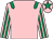 Pink, emerald green epaulets, striped sleeves and star on cap (Goltz, Finegold & McGeever)