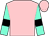 Pink, black bars on aqua sleeves (Terry Hatch)