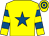 Yellow, royal blue star, hooped sleeves & cap (Home & Dry Syndicate)