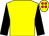 Yellow, black sleeves, yellow cap, red spots (J A O'Connell)