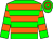 Green, orange hoops (Messrs B O Wiid, J Apfel, D Collins, D Ismay & Ken)