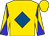 Gold, Royal Blue diamond, Gold and Blue Diabolo on Sleeves, Gold Cap (Empire State Thoroughbreds)