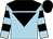 LIGHT BLUE, black yoke, BLACK inverted triangle, hooped sleeves, BLACK cap (Anchor Men)