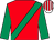 Red, emerald green sash & sleeves, white & red striped cap (Desmond James Doyle & M J Doyle & A Killoran)