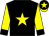 Black, yellow star and sleeves, black cuffs and cap, yellow star and peak (Mr Sarel Smit)