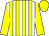 White and yellow stripes, yellow sleeves and cap (Mrs S L Hobbs)