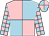 Pink and light blue (quartered), checked sleeves, light blue and pink quartered cap (Men Of Stone)