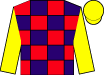 Purple & red checks, yellow sleeves and cap (Chao Kuang Piu)