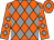 Orange and grey diamonds, orange cap, grey diamond (The Dramatic Partners)