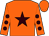 Orange, brown star, brown dots on sleeves, orange cap (Pacella, William, Jones, Jr , Frank L And Shoop, Frank)