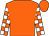 Orange, white circled 's', white blocks on sleeves (Shane Spiess)