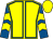 Yellow, royal blue seams, royal blue and yellow chevrons on sleeves, yellow cap (The Tailor 4)