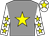 Grey, yellow star, white sleeves, yellow stars, white cap, yellow star (S Lock, J Craft & E Burke)