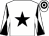 White, black star, diabolo on sleeves, hooped cap (Mr Joseph M Fitzpatrick)