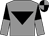 Grey, black inverted triangle, halved sleeves, quartered cap (Daniel Corry)