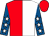 Red and white halves, white stars on royal blue sleeves, red cap (Macassar Corporation)