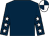 Dark blue, white stars on sleeves, quartered cap (James P Deegan)