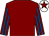 Maroon, maroon & royal blue striped sleeves, white cap, maroon star (Mrs Ciara Carty)