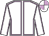 White, lilac seams, quartered cap (Stall All 4 Blondes)