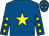 Royal blue, yellow star, yellow stars on sleeves, royal blue cap, yellow stars (Tony Winters)
