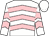 White, pink chevrons, pink chevrons on white sleeves, white cap (Denyse McClachrie)