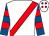 White, red sash, royal blue & red hooped sleeves, white cap, red diamonds (Gentlemen That Lunch Syndicate)