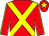 Red, yellow cross sashes, yellow seams on sleeves, yellow star on cap (Heaney Family Syndicate)