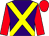 Purple, yellow cross belts, red sleeves and cap (Miss Chen)