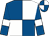 Royal blue and white (quartered), royal blue sleeves, white armlets (Mr Thomas Gaden)