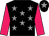 Black body, grey stars, rose arms, black cap, grey star (R De Galeazzi)
