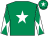 Emerald green, white star, diabolo on sleeves and star on cap ()
