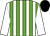White and Light Green stripes, White sleeves, Black cap ()