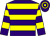 Purple, yellow hoops ()