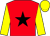 Red, Black star, Yellow sleeves and cap ()