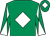 Emerald Green, White diamond, diabolo on sleeves and diamond on cap ()