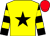 Yellow, Black star, Black and Yellow hooped sleeves, Red cap ()