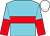 Light blue, red hoop, halved sleeves, white cap ()