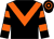 Black, Orange chevron, hooped sleeves ()
